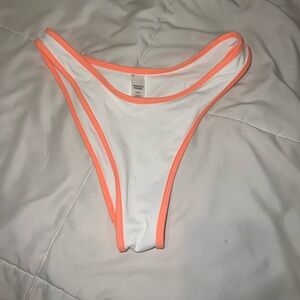 Frankies bikinis, sweet shop, bikini bottoms, and white and orange